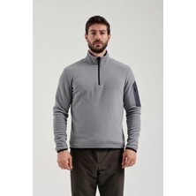 Exuma Erkek Yarım Fermuarlı Polar 2312002 Grey 2312002-057