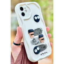 Vip Case iPhone 11 Kahve Kurabiye Desenli 3 Boyutlu Şirin Parlak Tasarım Cookie Kılıf