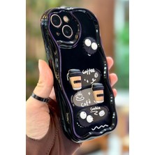 Vip Case iPhone 13 Kahve Kurabiye Desenli 3 Boyutlu Şirin Parlak Tasarım Cookie Kılıf