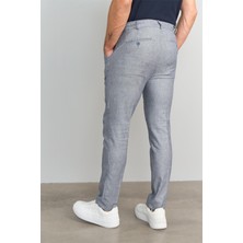 Mentality 8109 Erkek Yan Cep Duru Gabardin Pantolon Lacivert