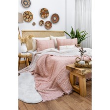 Destiny Hometex Aztek Desen 4 Katlı Multi Muslin %100 Pamuk Çift Kişillik Battal Boy