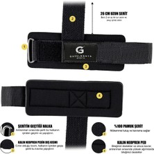 Tekno Trust Siyah Big Grip Pro Lifting Straps Ağırlık Kaldırma Kayışı Fitness Ağırlık Destek Bilekliği Strap Bi