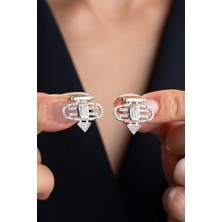 Silvano Jewelry 925 Ayar Gümüş Zirkon Taşlı Şeyma Küpe