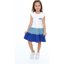 Toontoy Kız Çocuk Baskılı Elbise
