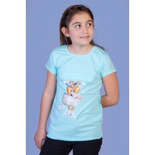 Toontoy Kız Çocuk Baskılı Tişört