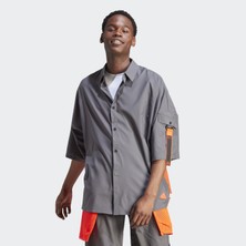 adidas Düz Gri Erkek Gömlek