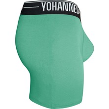 Yohannesclub,erkek, Özel Anatomik Pamuklu Boxer,tekli, Mint,