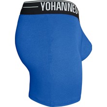Yohannes Club erkek, Özel Anatomik Pamuklu Boxer,tekli, Saks Mavisi