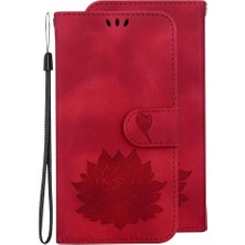 Colorful Shop Oppo Oppo 10 5g Kabartma Lotus Çiçek Kickstand Manyetik Için Flip Case (Yurt Dışından)