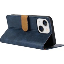 Colorful Shop IPhone 15 Için Flip Case Yan Cep Anti Kayma Kart Yuvaları Manyetik Kapatma (Yurt Dışından)