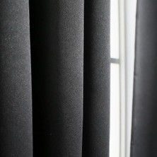 Miabella Home Blackout,karartma Fon Perde,ekstrafor Büzgülü,ışık Geçirmez,kornişli,tek Kanat Güneşlik Fon Perde