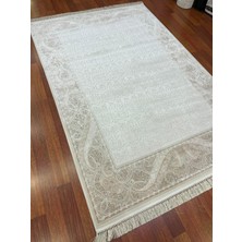 Artemis Halı Palace 08020A Krem Vizon Klasik Retro Ipek Halı