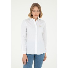 U.S. Polo Assn. Kadın Beyaz Gömlek Basic 50295640-VR013
