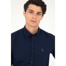 U.S. Polo Assn. Erkek Lacivert Basic Gömlek 50296777-VR033