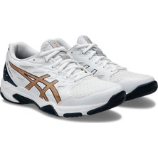 Asics Gel-Rocket 11 Kadın White/Dark Neptune Voleybol Ayakkabısı 1072A093-104