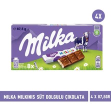 Milka Milkinis Süt Dolgulu Çikolata 87,5 gr - 4 Adet