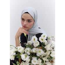 Strass Taşlı Ipeksi Şal Gümüş