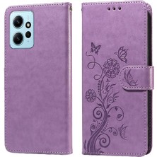 YH Market Xiaomi Redmi Not 12 Için Flip Case 4g Cardyuvaları Çiçek Deri Flip Case (Yurt Dışından)