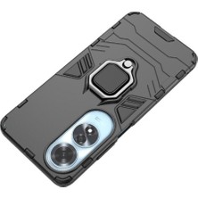 YH Market Oppo A60 Askeri Sınıf Koruma Metal Için Halka Araba Montaj Kickstand Durumda (Yurt Dışından)