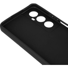 Case 4u Realme C65 4g Kılıf Kamera Korumalı Mat Renkli Yumuşak Kalın Sağlam Silikon Kılıf Biye Siyah