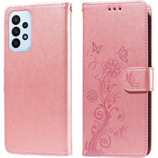 YH Market Samsung Galaxy A23 5g Için Flip Case Çiçek Flip Deri Cardyuvaları (Yurt Dışından)