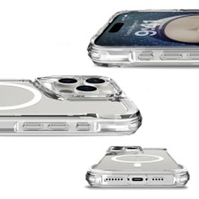 Case 4u Apple iPhone 16 Pro Max Kılıf Magsafe Şarj Özellikli T-Max Magsafe Kapak Şeffaf