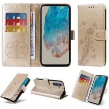 YH Market Samsung Galaxy M35 Çiçek Cardyuvaları Deri Flip Case Için Flip Case (Yurt Dışından)