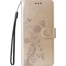 YH Market Samsung Galaxy M35 Çiçek Cardyuvaları Deri Flip Case Için Flip Case (Yurt Dışından)