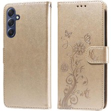 YH Market Samsung Galaxy M35 Çiçek Cardyuvaları Deri Flip Case Için Flip Case (Yurt Dışından)