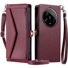 YH Market Cüzdan Crossbody Durumda Xiaomi 14 Için Ultra Rfıd Engelleme Cüzdan Durumda (Yurt Dışından)