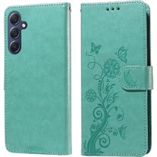 YH Market Samsung Galaxy M35 Çiçek Cardyuvaları Deri Flip Case Için Flip Case (Yurt Dışından)