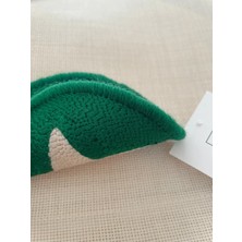 Majalis Design Punch Bardak Altlığı Çift Taraflı Yıldız Desenli Yuvarlak Formlu Koyu Yeşil