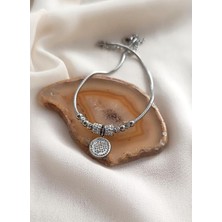 HD Marketim Halhal 316L Çelik Kadın Taşlı Takı Aksesuar