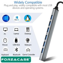 Forzacase USB 2.0 To Type-C Port Çoğaltıcı Hub 7in1 Otg Adaptör 6lı USB Çoklayıcı - FC752