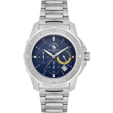 Santa Barbara Polo & Racquet Club Santa Barbara Polo Racquet Club SB.1.10561-3 Tüm Fonksiyonları Aktif Çelik Kordonlu Metalik Renk Erkek Kol Saati