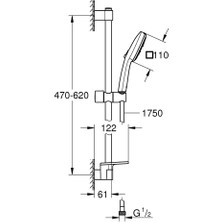 Grohe Tempesta Cube 110 Duş Seti 3 Akışlı (Rain Jet Massage) - 27576003