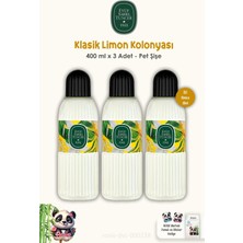 Eyüp Sabri Tuncer Klasik Limon Kolonyası 3'lü 80 Derece Pet Şişe 400 ml ve Rosıe