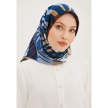 Armine Nostalji Sura İpek 8950 - 04 Mavi - Beyaz