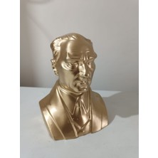 3D Layer Craft Dekoratif Mustafa Kemal Atatürk Büstü 16 cm Hediyelik Figür Dekor