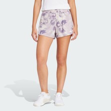 Adidas Performance IQ2631 Pacer Essentials AOP Flower Tie-Dye Knit Shorts