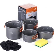 Naturehike 4ın1 Kamp Yemek Pişirme Seti