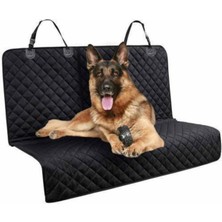 Mediterian Siyah Köpek Örtüsü, Su Geçirmez, Koltuk Koruyucu, 145x145 cm, Düz Desen