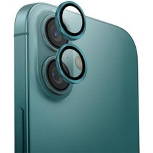 Coolacs Apple iPhone 16 ile Uyumlu Safir Damla Tekli Kamera Lens Koruyucu