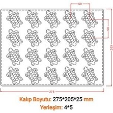 Mutfak Kaplumbağa Şekilli Çikolata Kalıbı No:34