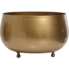 Yaren Style Büyük Eskitme Metal Orkide Saksısı Vazo / Çiçekler Görsel Amaçlı Kullanılmıştır.