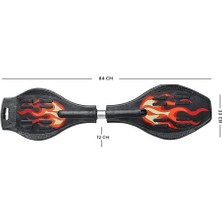 Nidage T154 Işıklı Tekerlekli Waveboard Kaykay