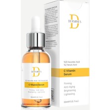 Dermines Aydınlatıcı ve Ton Eşitleyici Vitamin C Serum Ascorbic Acid & Ferulic Acid 30 ml