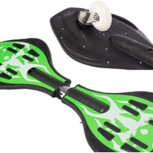 2 Teker Yolda Sörf Keyfi Için Özel Skateboard Waveboard Dizayn Kaykay Yeşil