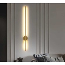 Modern Dekoratif LED Duvar Aplik Eskitme Sarı-Gold 3000K 1 Adet