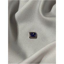 Mediterian Paslanmaz Çelik Mavi Yıldızlı Italyan Charm